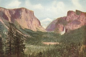 Yosemite Valley, California, General View from Artists Point by American Photographer