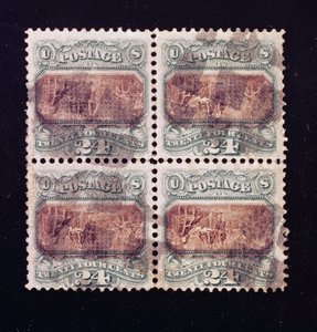 24-Cent Signing of the Declaration of Independence block of four, 1869