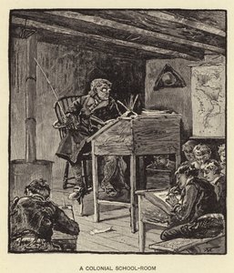 A Colonial School-Room by American School