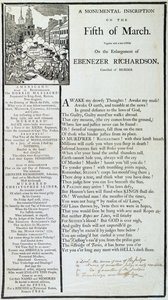 A Monumental Inscription on the Fifth of March, 1772 by American School