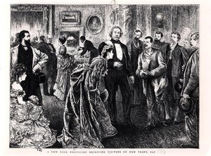 A New York Politician Receiving Visitors on New Year