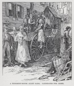 A Tenement-House Alley Gang, Candidates for Crime by American School