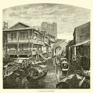A Canal in Canton by American School