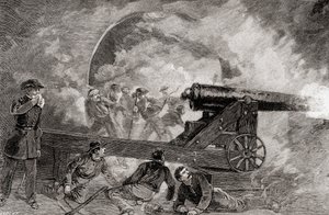A Casemate During the Bombardment at the Battle of Fort Sumter, April 12 by American School