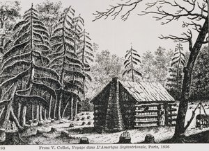 A frontier cabin, from 