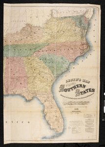 A map of the Southern States of North America by American School