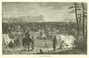 A night encampment, December 1862 by American School