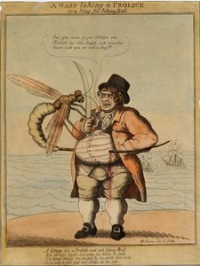 A wasp taking a frolick by American School