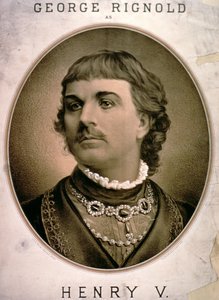 Advertisement For George Rignold as Henry V by American School