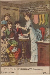 Advertisement for Diamond Dyes by American School