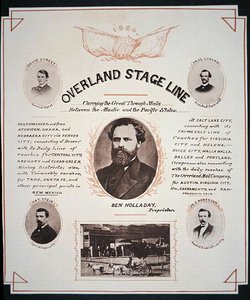 Advertisement for the Overland Stage Line