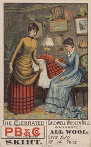 Advertisement for Woollen Skirts by American School