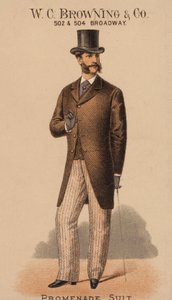 Advertising card for W C Browning & Co, New York by American School