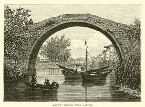 Ancient Bridge Near Canton by American School
