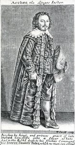 Archee, the Kinges Jester, a Portrait of Archibald Armstrong, by Thomas Cecill, 1639-1640