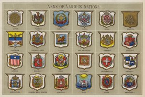 Arms of Various Nations by American School
