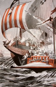 Arouji, Brother of Barbarossa, Attacks the Treasure Galleys of Pope Julius II, in 1504
