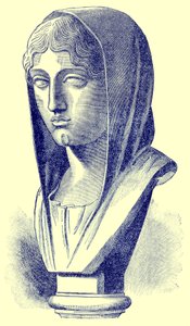 Aspasia, Illustration from History of Greece by Victor Duruy, Published 1890 by American School