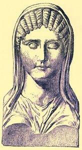 Aspasia, Illustration from History of Greece by Victor Duruy, Published 1890
