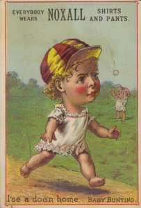 Baby Running Wearing Baseball Hat by American School