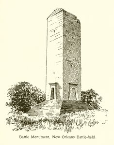 Battle Monument, New Orleans Battlefield by American School