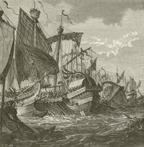 Battle of Lepanto by American School