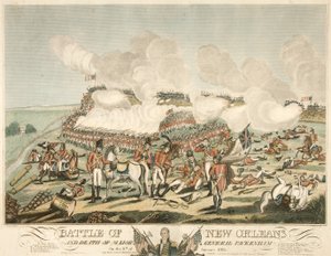 Battle of New Orleans and death of Major General Packenham on the 8th of January 1815