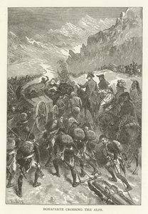 Bonaparte crossing the Alps by American School
