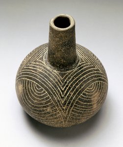 Bottle Baily engraved, Caddoan, 1200-1500