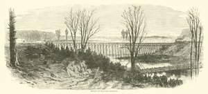 Bridge on Military Railroad, March 1865 by American School