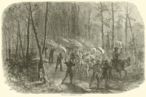 Bringing in Prisoners by Night, August 1864 by American School