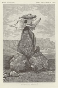Buffalo-Head Monument by American School