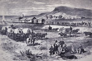 Building the Northern Pacific Railroad, from 