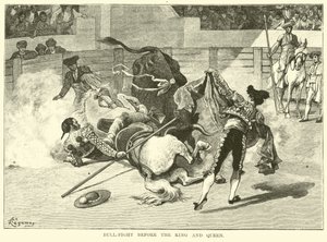 Bull-fight before the King and Queen