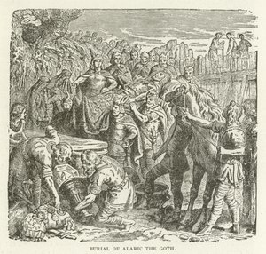 Burial of Alaric the Goth by American School