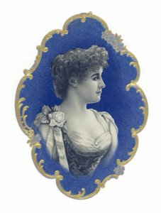 Bust of a Young Woman Cropped Hair by American School