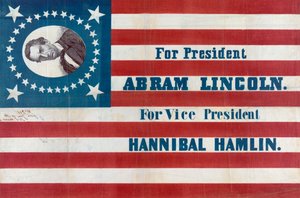 Campaign Flag for Abraham Lincoln