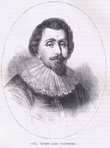 Cecil, second Lord Baltimore, illustration from Cassell