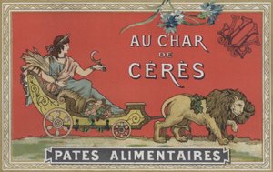 Ceres in a cart being pulled by lions