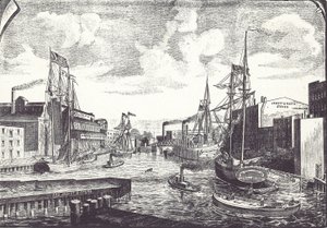 Chicago Docks by American School