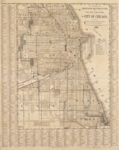 Chicago map by American School