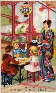 Children at Japanese Tea Ceremony by American School