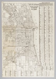 City of Chicago Map by American School