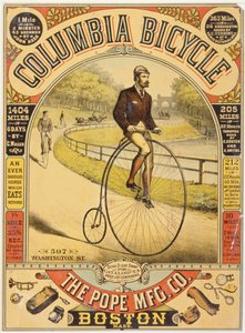 Columbia Bicycle Ad, c.1890s by American School
