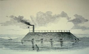 Confederate Ironclad Ram Georgia, Lying off Fort Jackson, Savannah River, December 1862