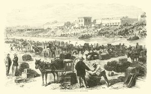 Confederate Evacuation of Brownsville, November 1863 by American School