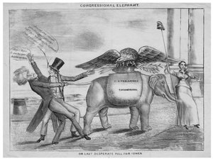 Congressional elephant, or, Last desperate pull for power