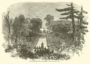 Cotton Bridge Built by McPherson Across the Big Black