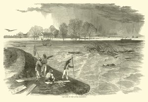 Crevasse on the Lower Mississippi, 1862 by American School
