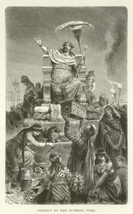 Croesus on the Funeral Pyre by American School